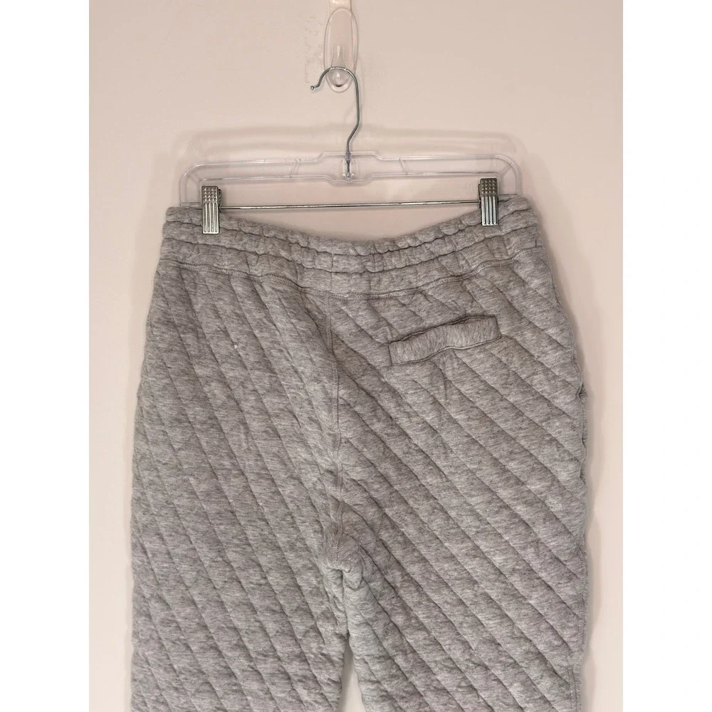 J. Crew Quilted Jogger Sweatpants Heather Gray Men's Casual Basic Medium - Picture 6 of 13